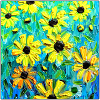 Artificially Created Image  of Black-Eyed Susans